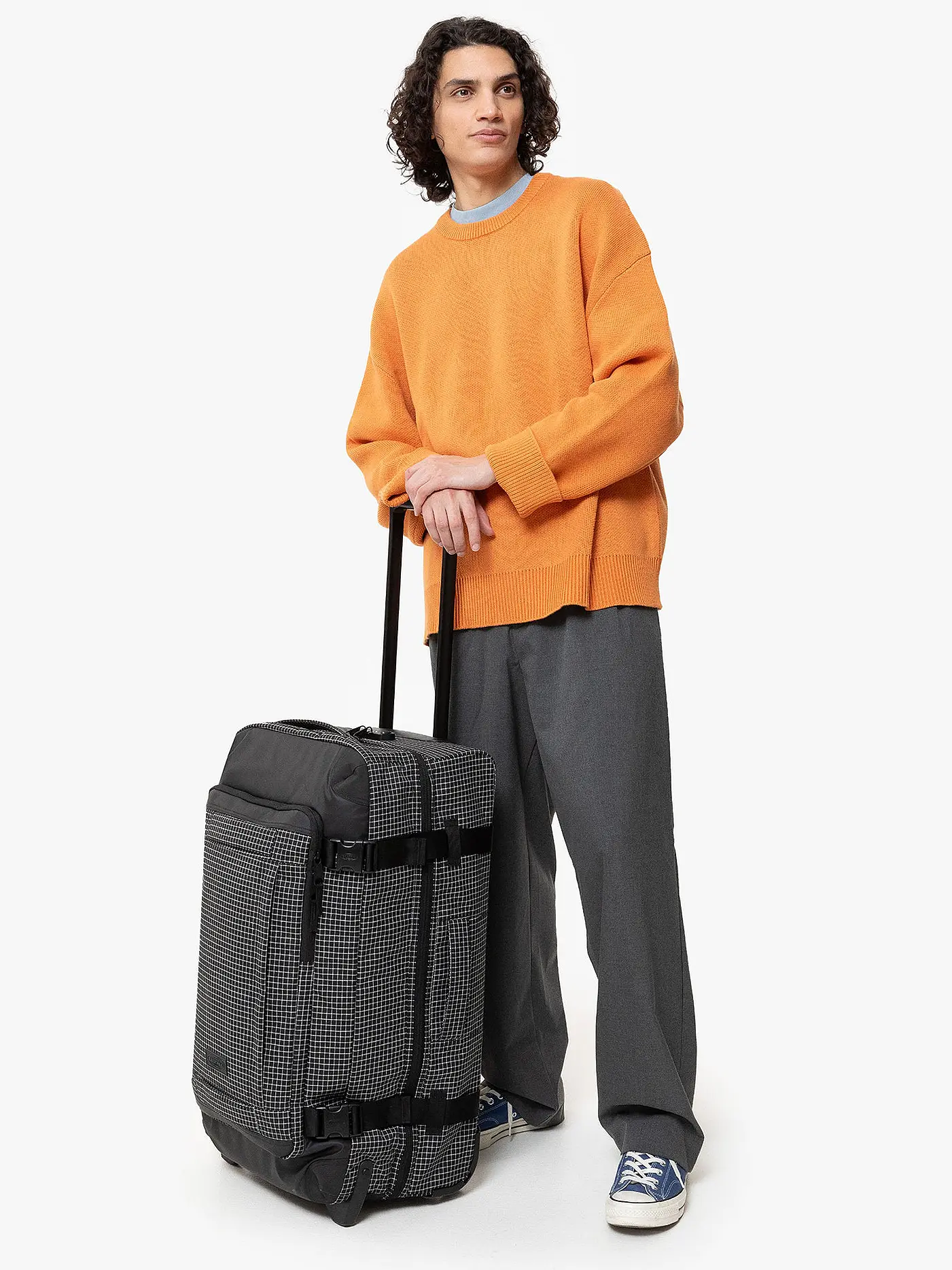 EASTPAK | Reisetrolley Tranverz M Cnnct Accent Grey4 | schwarz